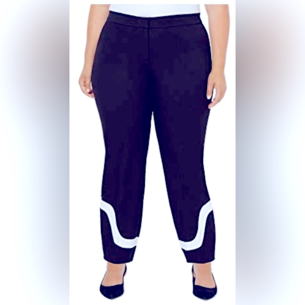Cute color block ankle pants NWT